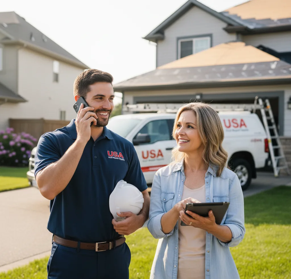 USA Roof Repair Experts customer support in Roundup